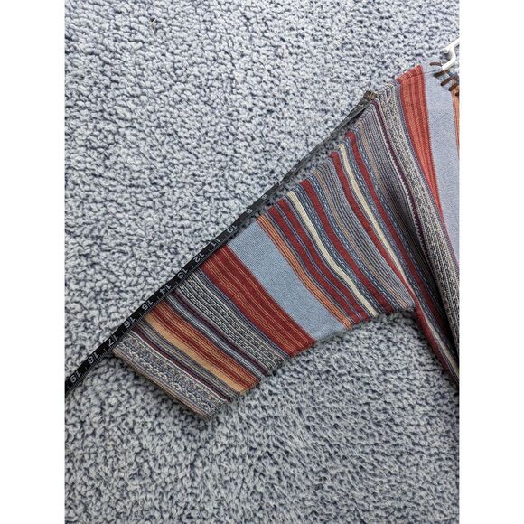 Chaps Bohemian Top Size 1X Hippie Woven Indie Skater Cali Surfer Beach Striped - Picture 10 of 12